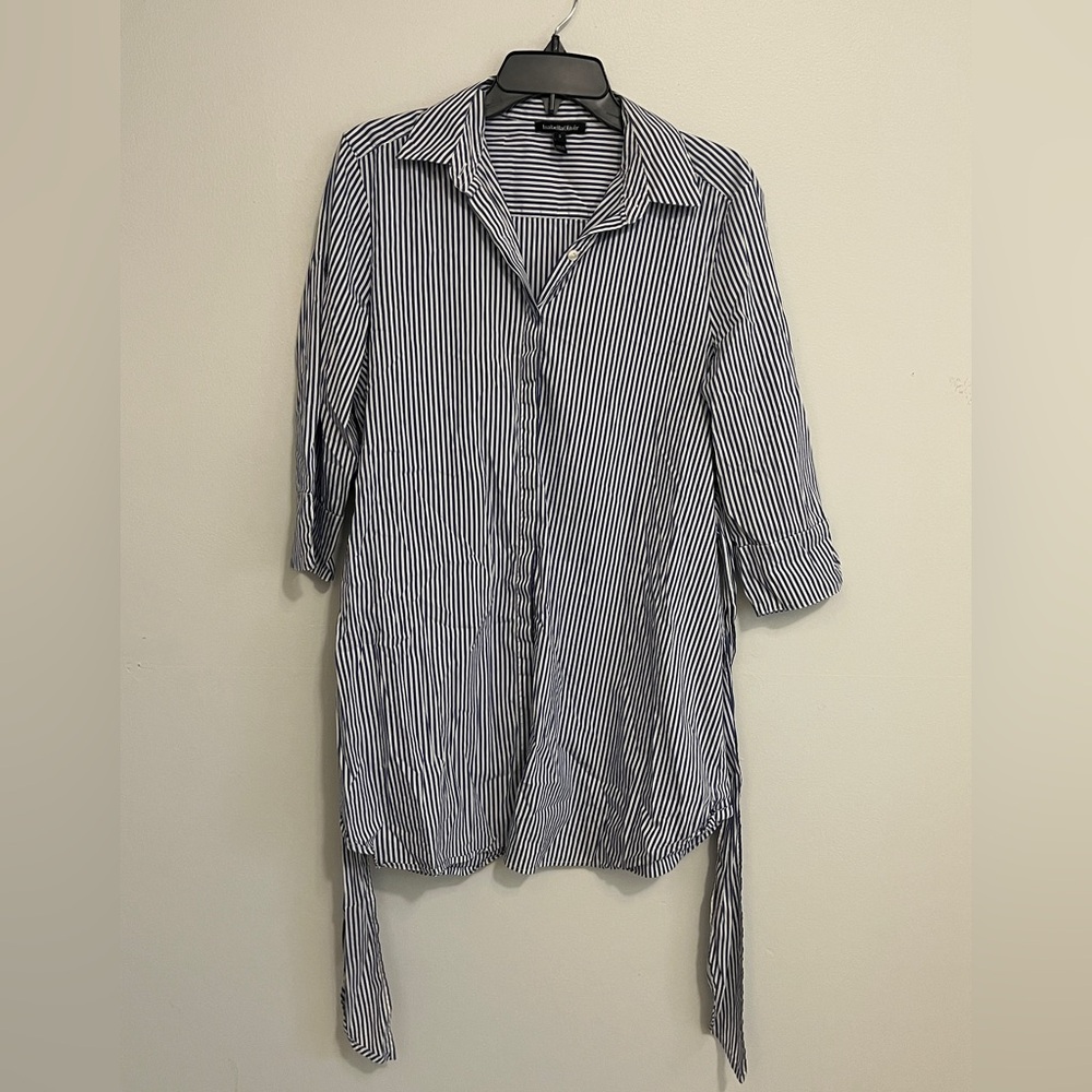 Isabella Oliver Striped Button Down Maternity Top